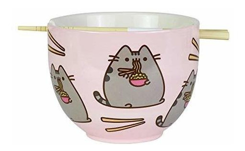 Enesco Pusheen By Our Name Is Mud - Juego De Tazones Y Palil