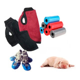 Kit Buzo Polar Liso Para Mascota Bienvenida +medias +bolsita