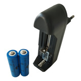 Baterias 14500 Recarreg 2 Unidades +carregador  3,7v 3000mah