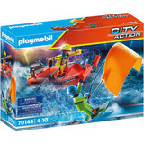 Playmobil Kitesurfer Rescue Con Lancha Rápida