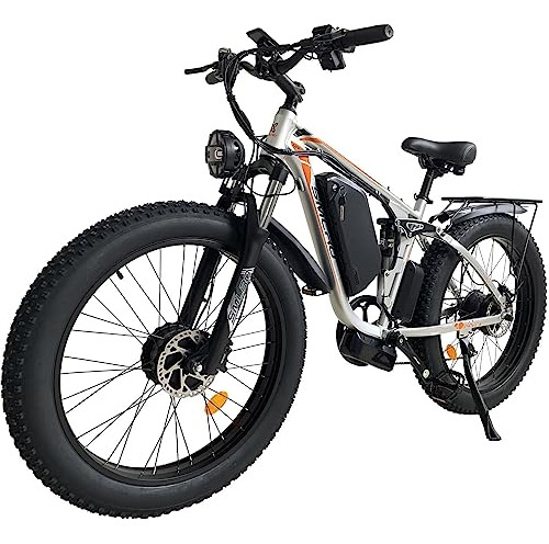 Ebike Motor 2000w 48v 22ah, Awd, 82nm Torque 35mph, 26  Mtb