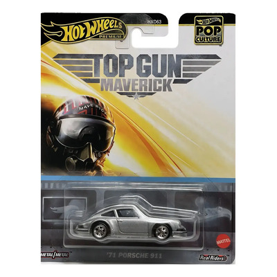 Hot Wheels Premium Porsche 911 71 Top Gun Maverick 1\u002F64 Plateado | Envío gratis