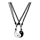 Yin Yang Par Colgante Conjunto De Collares De Cuerda Cu...