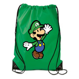 Luigi Mario Bros Tula Sport, Deportiva, Mochila Gym Bolsa