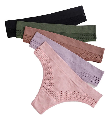 Bragas K De Encaje Liso Para Mujer, Talla Grande, Cintura Al