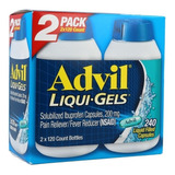 Advil Ibuprofeno Liqui Gels (240) Alivio Rápido #1 Americano