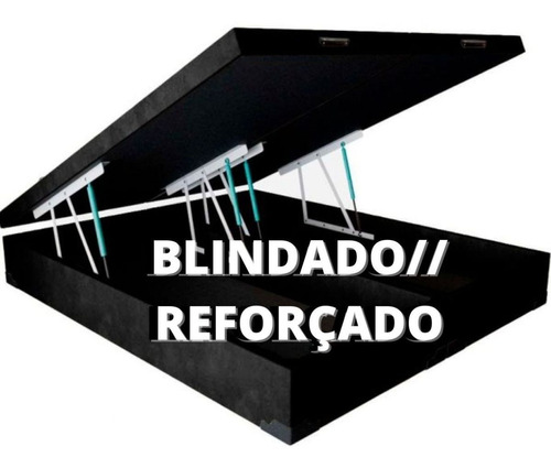 Cama Baú Casal Bipartido Com 48cm Altura Total - Blindado