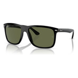 Óculos De Sol Ray-ban Boyfriend Two Rb4547 601/58 60 Cor Preto Cor Da Armação Preto Cor Da Haste Preto Cor Da Lente Preto Desenho Mirror