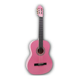 Guitarra Clásica Sevillana Rosada 30 Con Alma Y Funda 8457