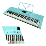 Teclado Musical Estudante Profissional Teclas Luminosa 300 T