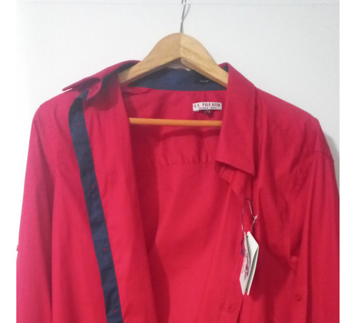 Camisa Polo Rojo Oscuro L/g