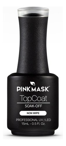 Top Coat Matte Non Wipe (15ml) - Marca Pink Mask