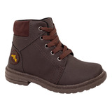 Coturno Masculino Infantil Bota Cano Curto Masculina Inverno