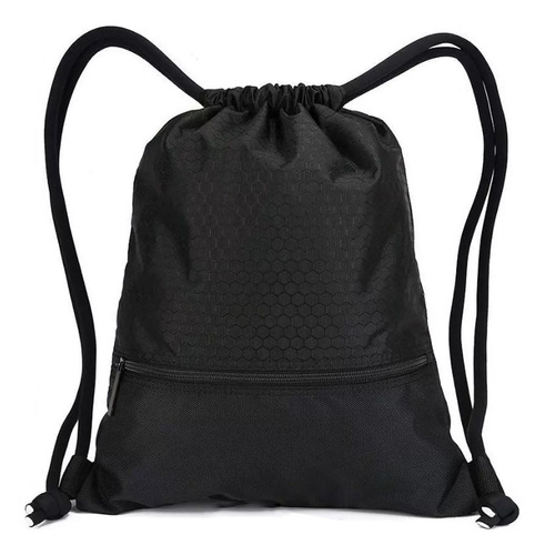 Mochilas Deportivas Con Cordon Negra Impermeable, Gym Viaje