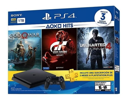 Playstation 4 Slim Ps4 1tb Bundle Hits 3 Juegos Nuevo