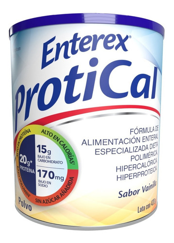 Enterex® Protical 420g Sabor Vainilla. Rinde 7 Porciones. Sabor Vainilla