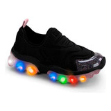 Tênis Infantil De Led Bibi Roller Celebration Preto Sugar