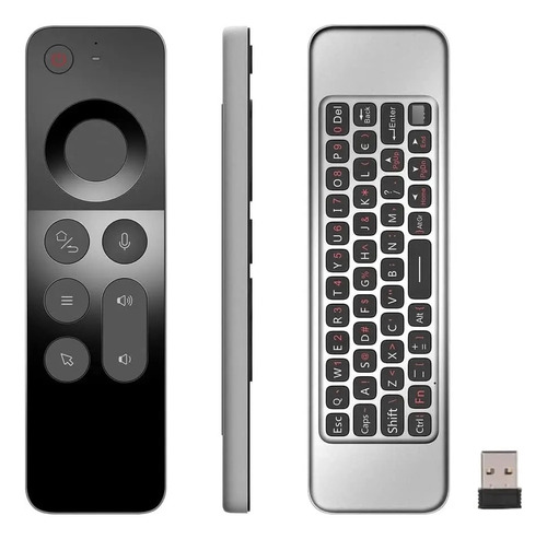 Control Con Teclado Inalambrico Smart Tv Box Pc Control Tv