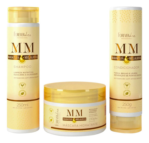 Kit Forever Liss Maracujá & Melaleuca Trio (3 Produtos)