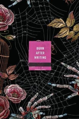 Libro Burn After Writing (spiders)
