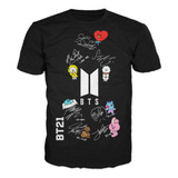 Camiseta Bts K Pop Adultos Y Niños Ref 2