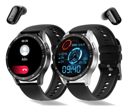 Smart Watch Hombre Y Mujer Audifonos Bluetooth Llamada Reloj
