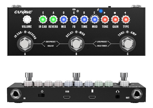 Pedal De Efeito Cuvave Cube Baby Para Guitarra Elétrica
