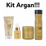 Kit Argan Ossono Shampoo,serum,mascara,crema De Peinar