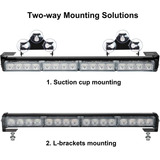 Aspl - Barra De Luz Led Intermitente De Emergencia De 2 X 16