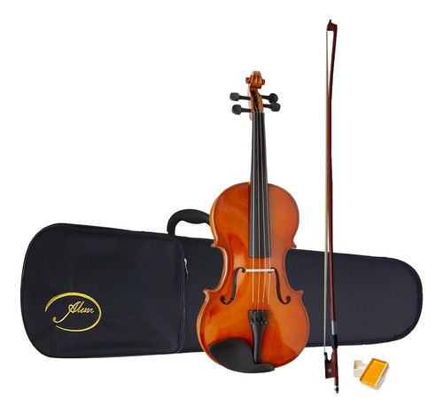 Violino Alan 3/4 Al-1410 Completo Cor Marrom-escuro