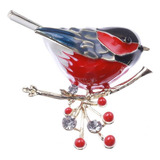 2 Elegante Mujer Pájaro Broche Pin Ropa Joyería Broche