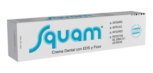 Pack X 3 Pasta Dental Squam Con Eds Y Flúor X 80 Gramos
