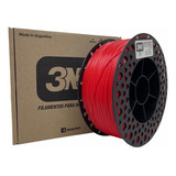 Filamento Pla 3n3 1kg 1.75mm Rojo -n4print