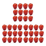 36 Manzanas Artificiales, Deliciosas Frutas Rojas Para La Co