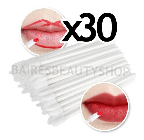 Pincel Labial Aplicador Labial Descartable Maquillaje X30