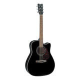 Guitarra Electroacústica Yamaha Fx370c Para Diestros Black Palo De Rosa Brillante