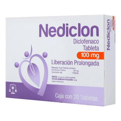 Nediclon Tableta 100 Mg, 20 Tabletas | MercadoLibre
