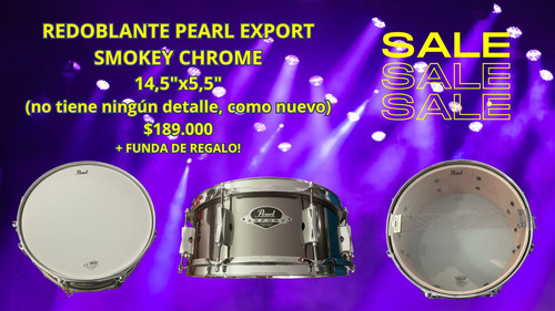 Redoblante Pearl Export 14x5,5. Oportunidad!