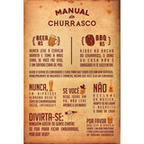 Placa Quadro Decorativo Grande Manual Do Churrasco (gv594)