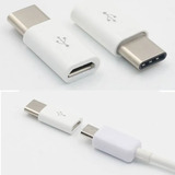 Par De Adaptadores Micro Usb Hembra A Tipo C Macho