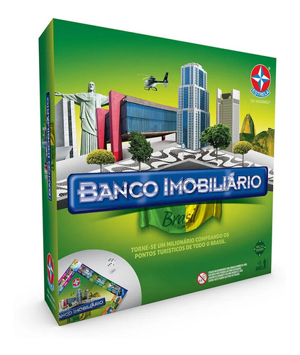 Jogo De Tabuleiro Banco Imobiliário Brasil - Estrela