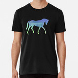 Remera Camisa Del Caballo Del Color De Agua Caballo Del Pura