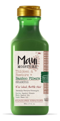 Shampoo Maui Moisture Bamboo Fiber 385ml