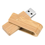 Pendrive Ecológico Giratório 16gb De Madeira Bambu