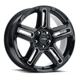 Rin 17x8 Ultra Negro C/maquinado 5x112 Audi Jetta Golf Bora 