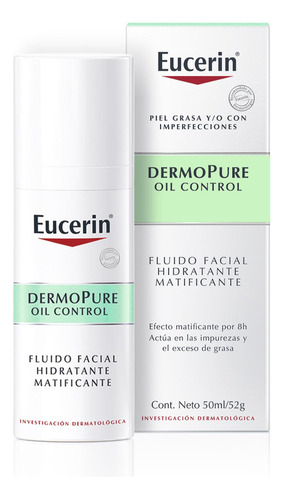 Eucerin Dermopure Oil Control Fluido Facial Matificante 50 M Momento De Aplicación Día/noche Tipo De Piel Graso