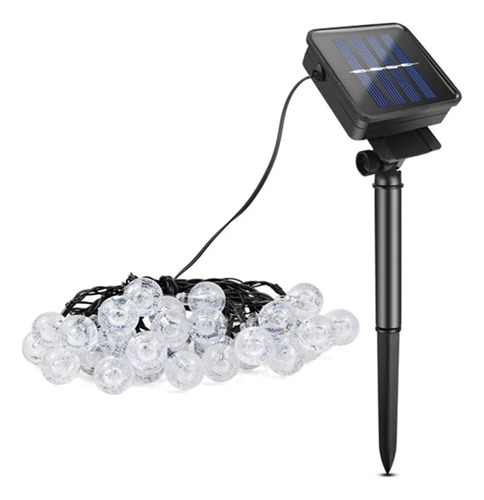 Guirnalda De Luces Solar 7m 50 Led Exterior Jardin 8 Modo