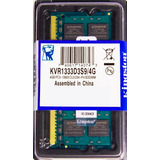 Memória Kingston Ddr3 4gb 1333 Mhz Notebook 16 Chips 1.5v