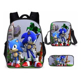 3pcs Mochila Escolar Bolsa De Hombro Conjunto