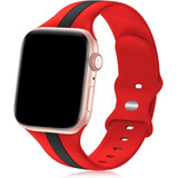 Malla Para Apple Watch Red Black / - 42mm/44mm/45mm/49mm